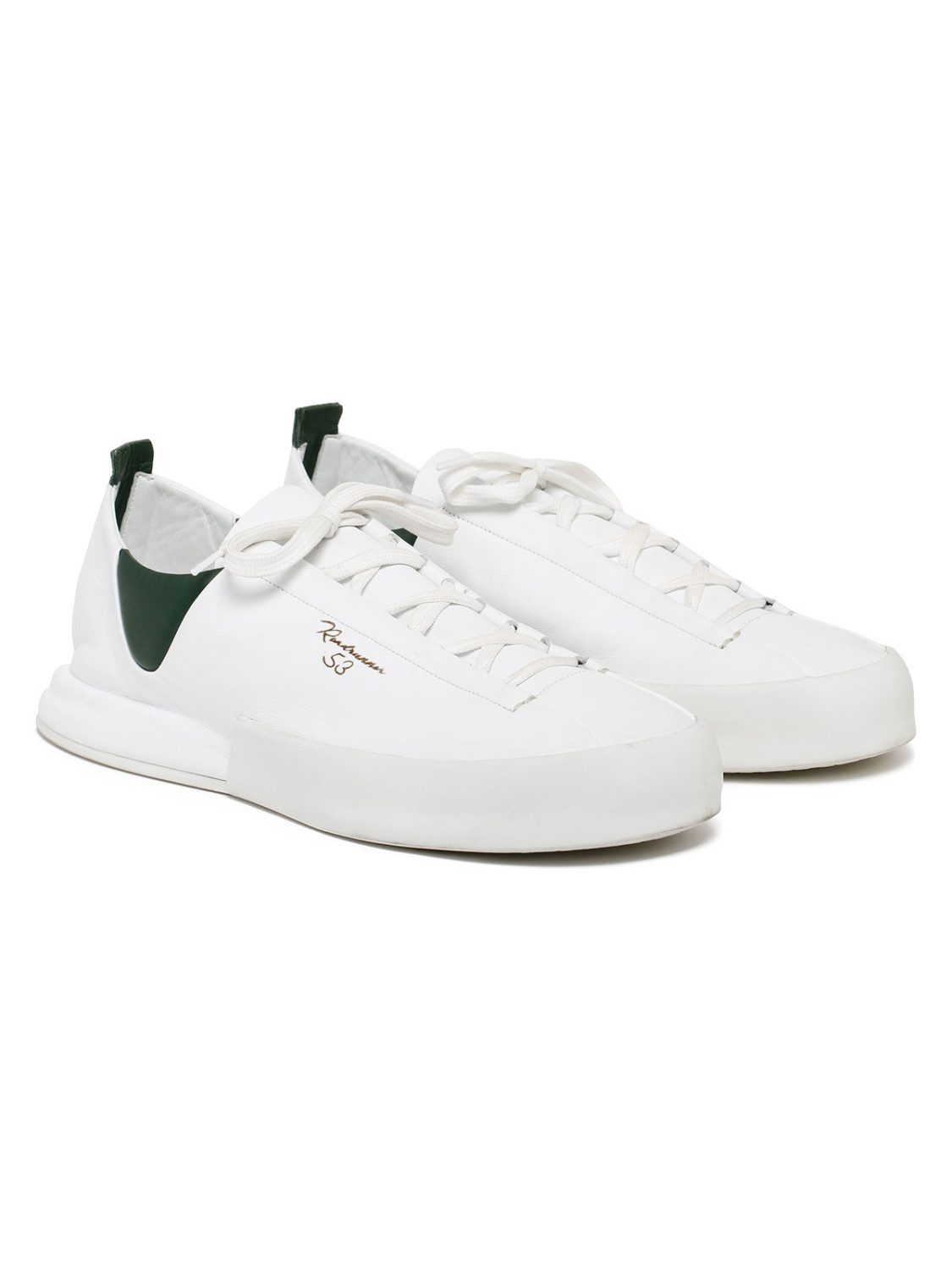 Silvano Sassetti Sneakers Durante bianco e verde Vendite Flash