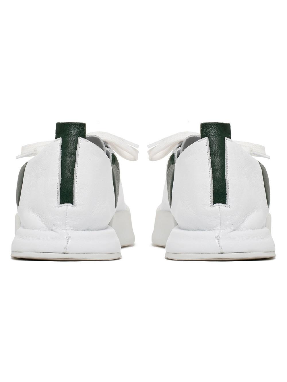 Silvano Sassetti Sneakers Durante bianco e verde Vendite Flash