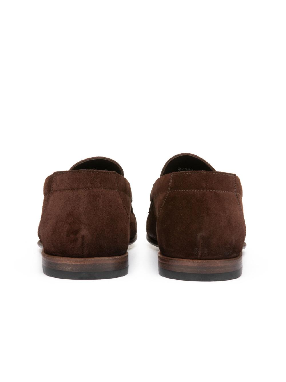 Silvano Sassetti Mocassini Penny in suede marrone In Saldo