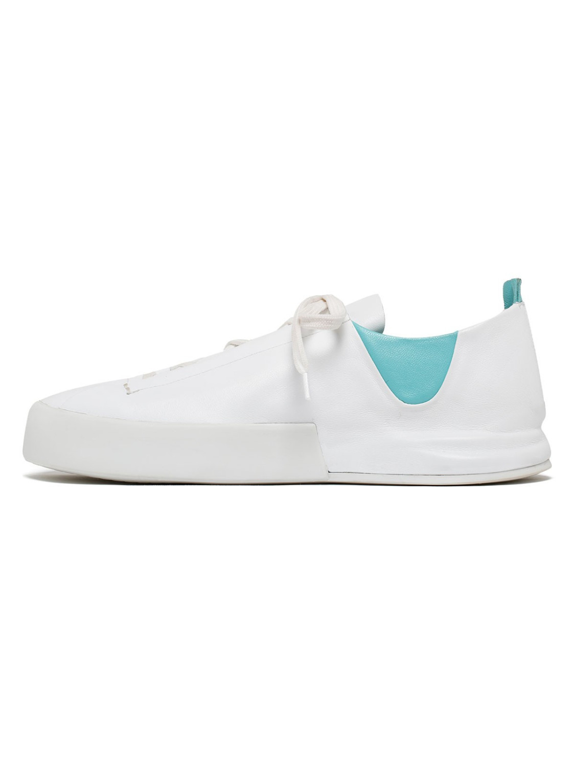 Silvano Sassetti Sneakers Jegher bianche e acquamarina 2025