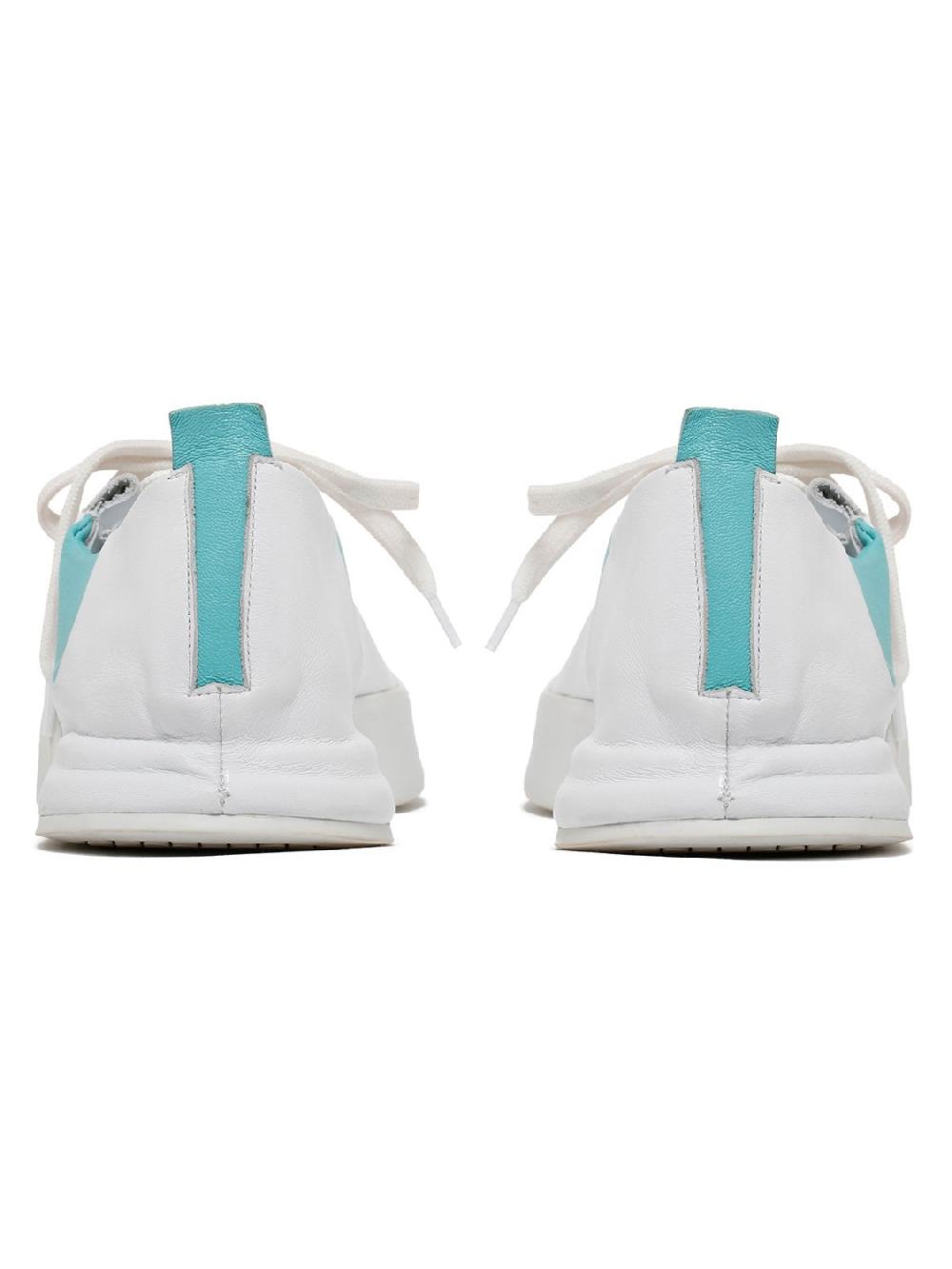 Silvano Sassetti Sneakers Jegher bianche e acquamarina 2025