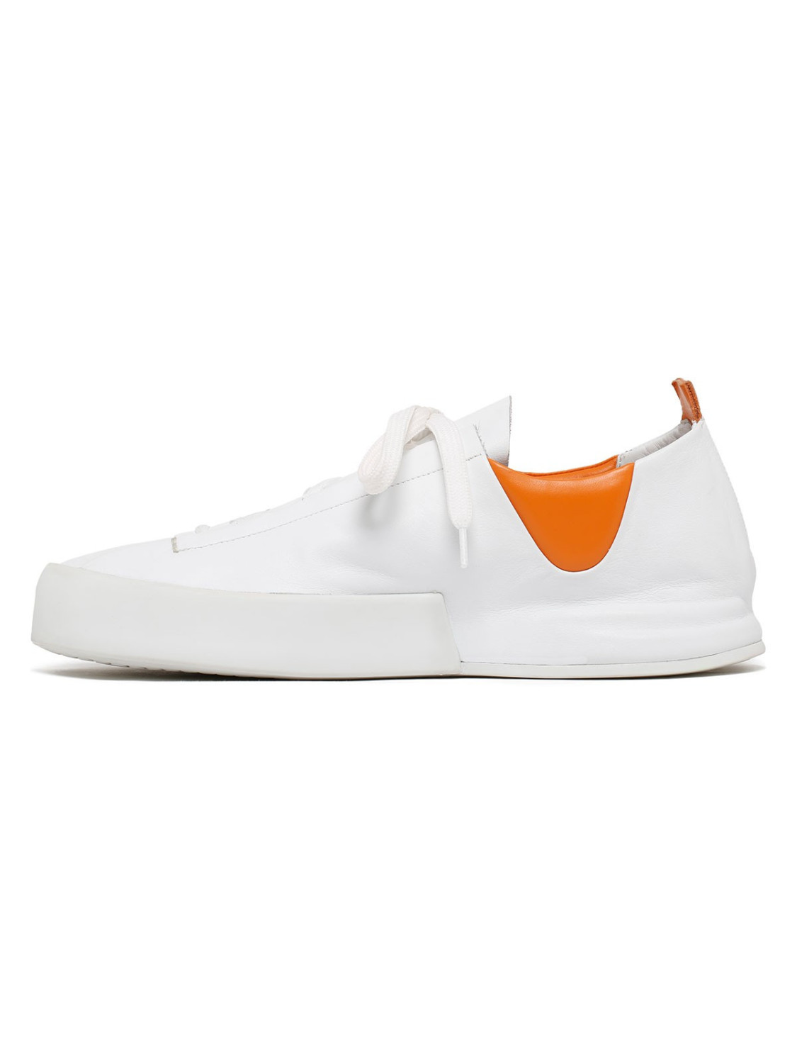 Silvano Sassetti Sneakers Incerti bianco e arancione Italia