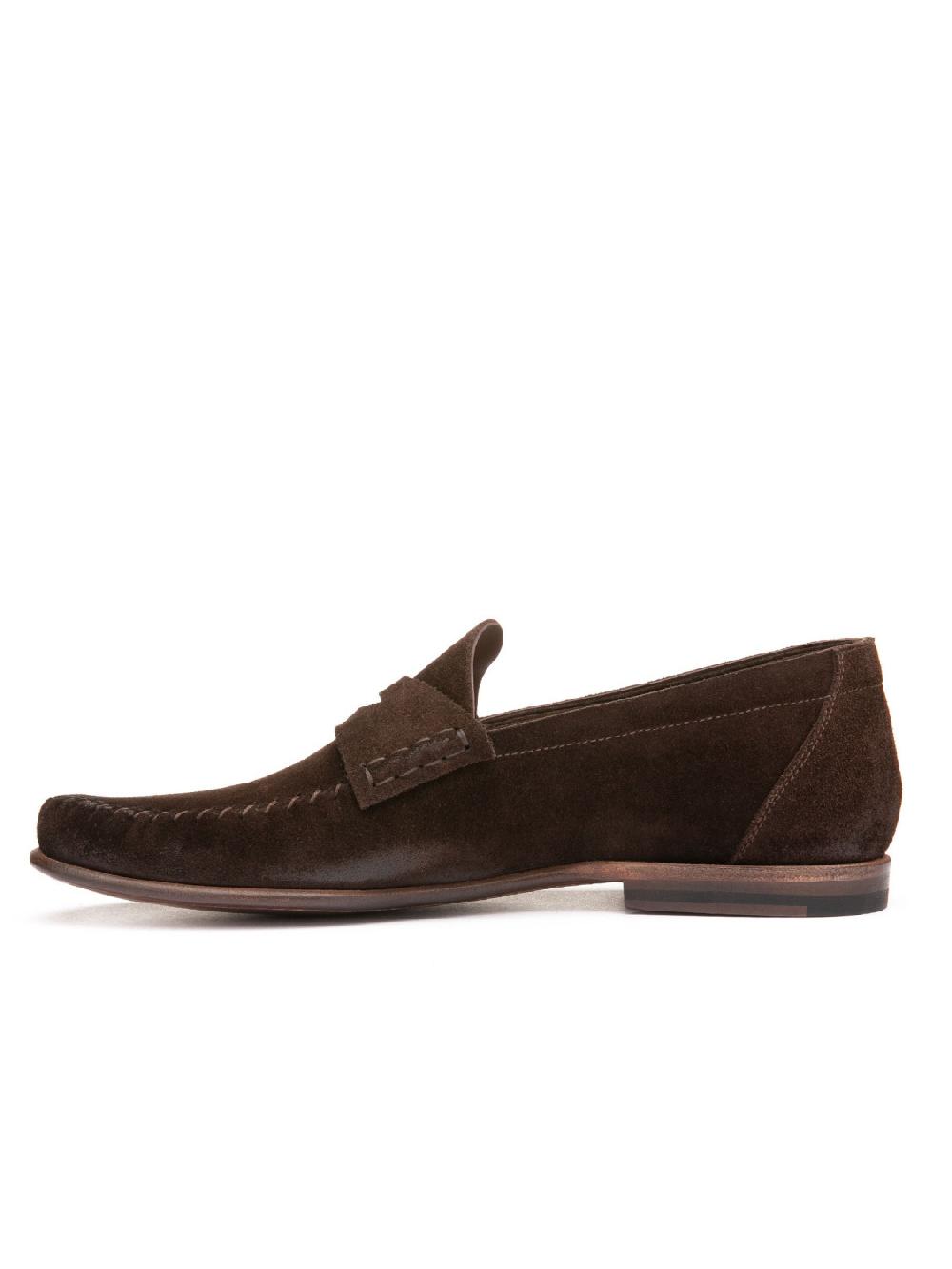 Silvano Sassetti Mocassini Penny in pelle marrone scuro 2025