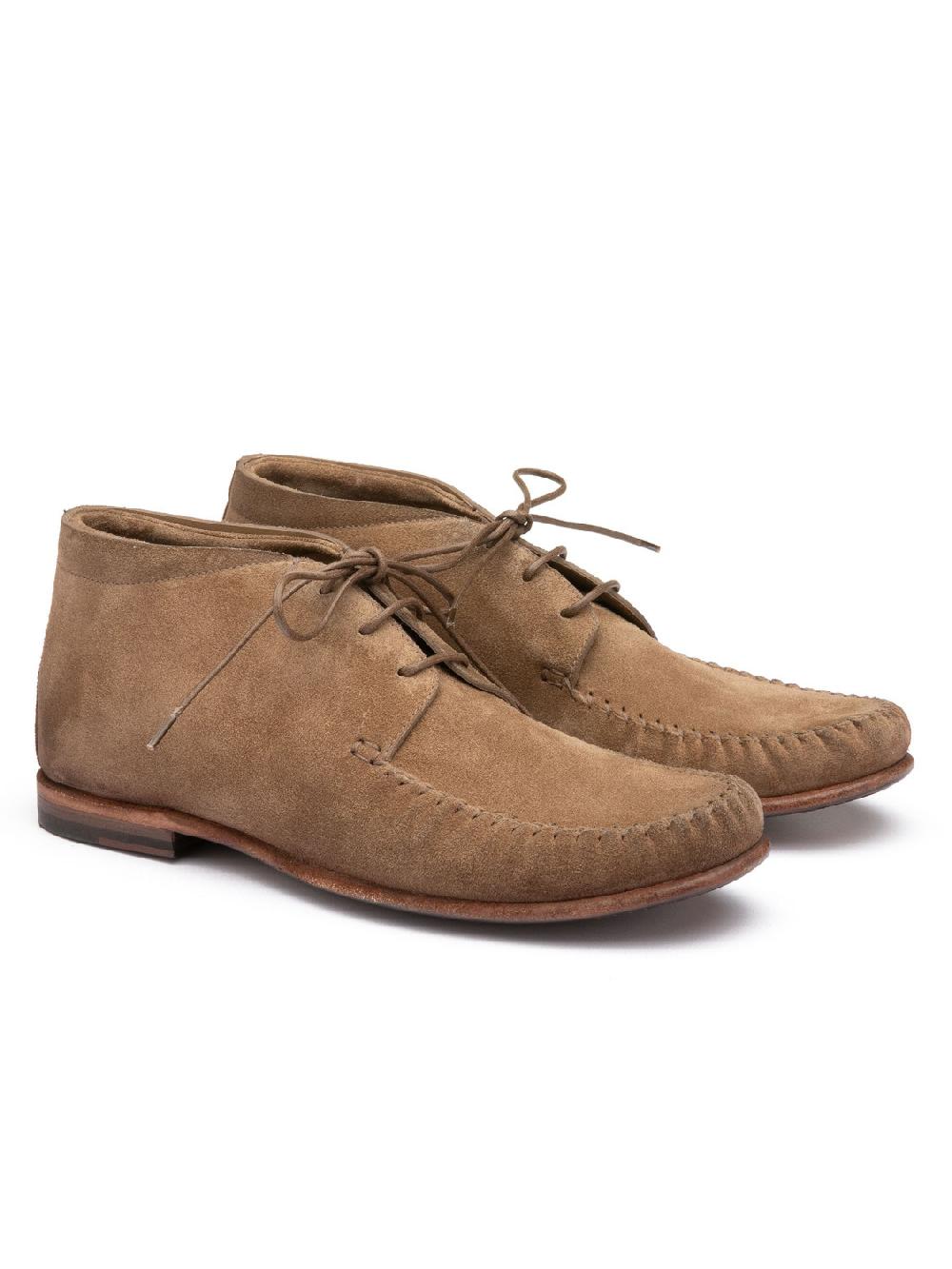 Silvano Sassetti Stivaletti in suede color brandy Qualità