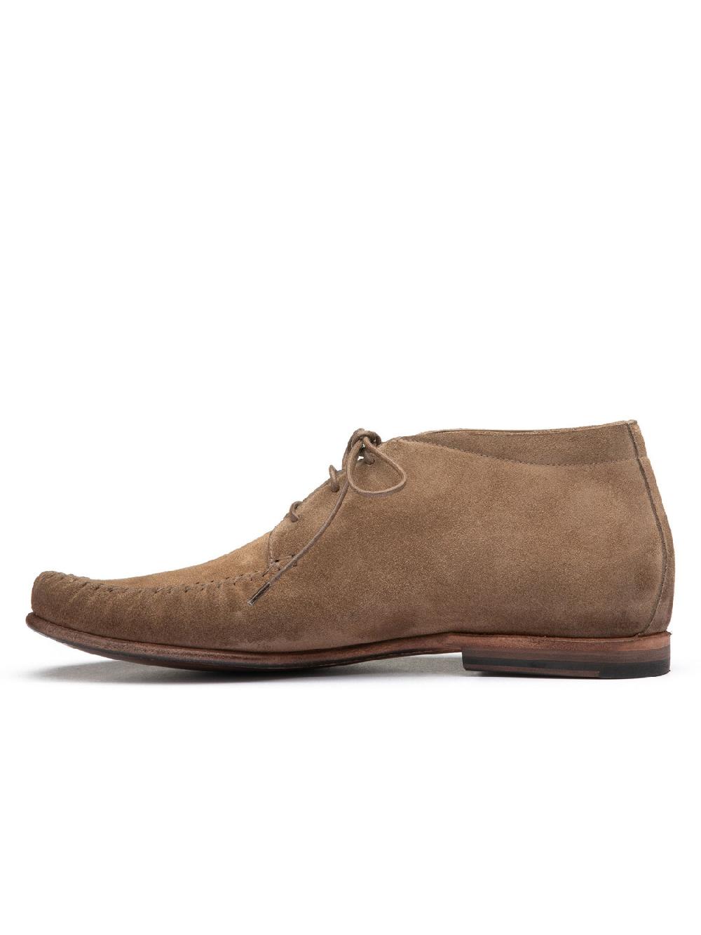 Silvano Sassetti Stivaletti in suede color brandy Qualità