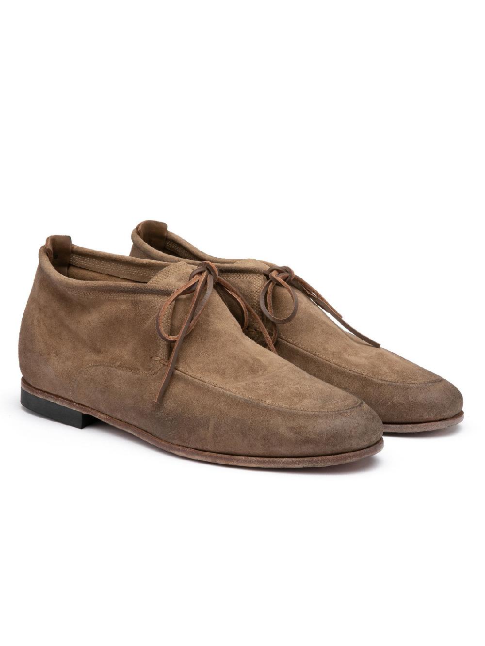Silvano Sassetti Stivaletti Chukka in suede color argilla Promozione