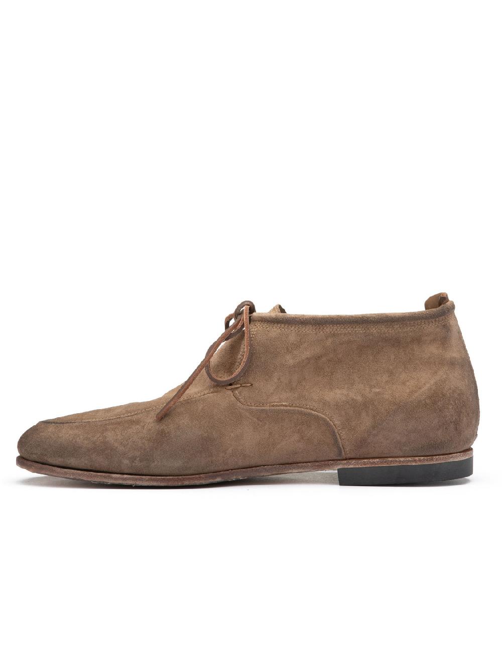 Silvano Sassetti Stivaletti Chukka in suede color argilla Promozione