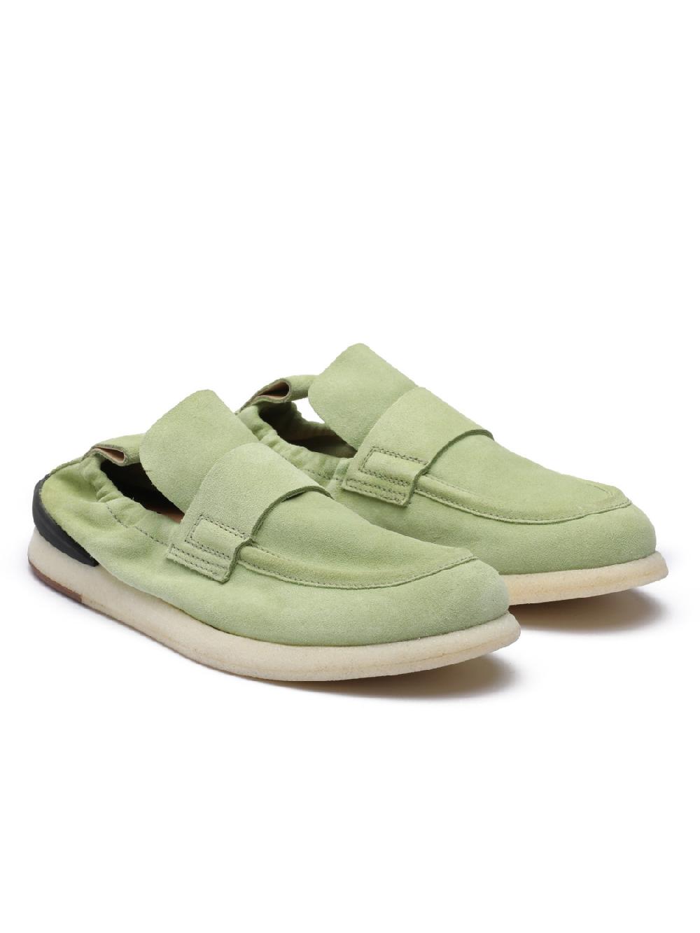 Silvano Sassetti Mocassini in suede verde chiaro Soddisfazione Garantita