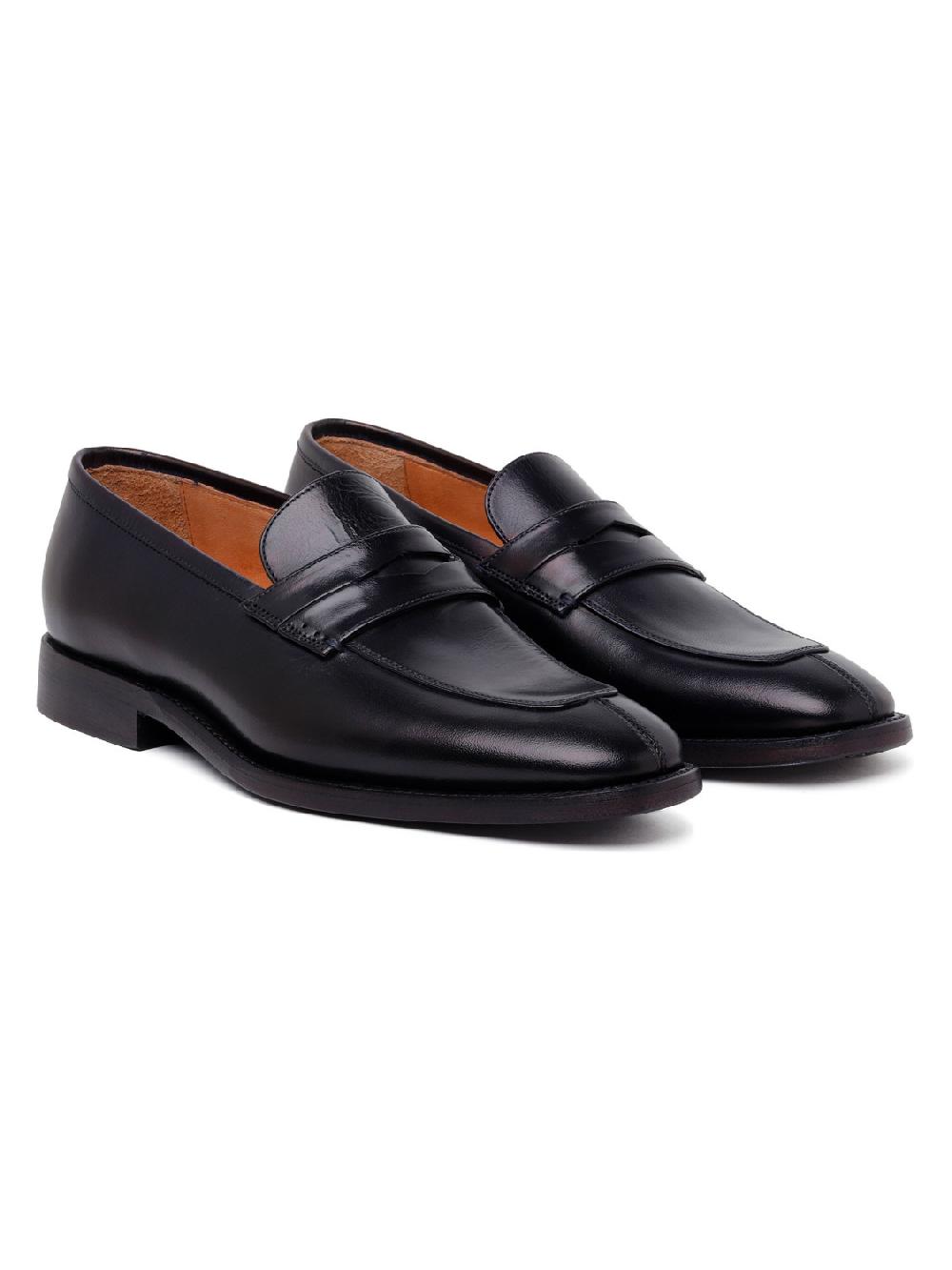 Silvano Sassetti Mocassini Marsiglia in pelle navy Sottocosto