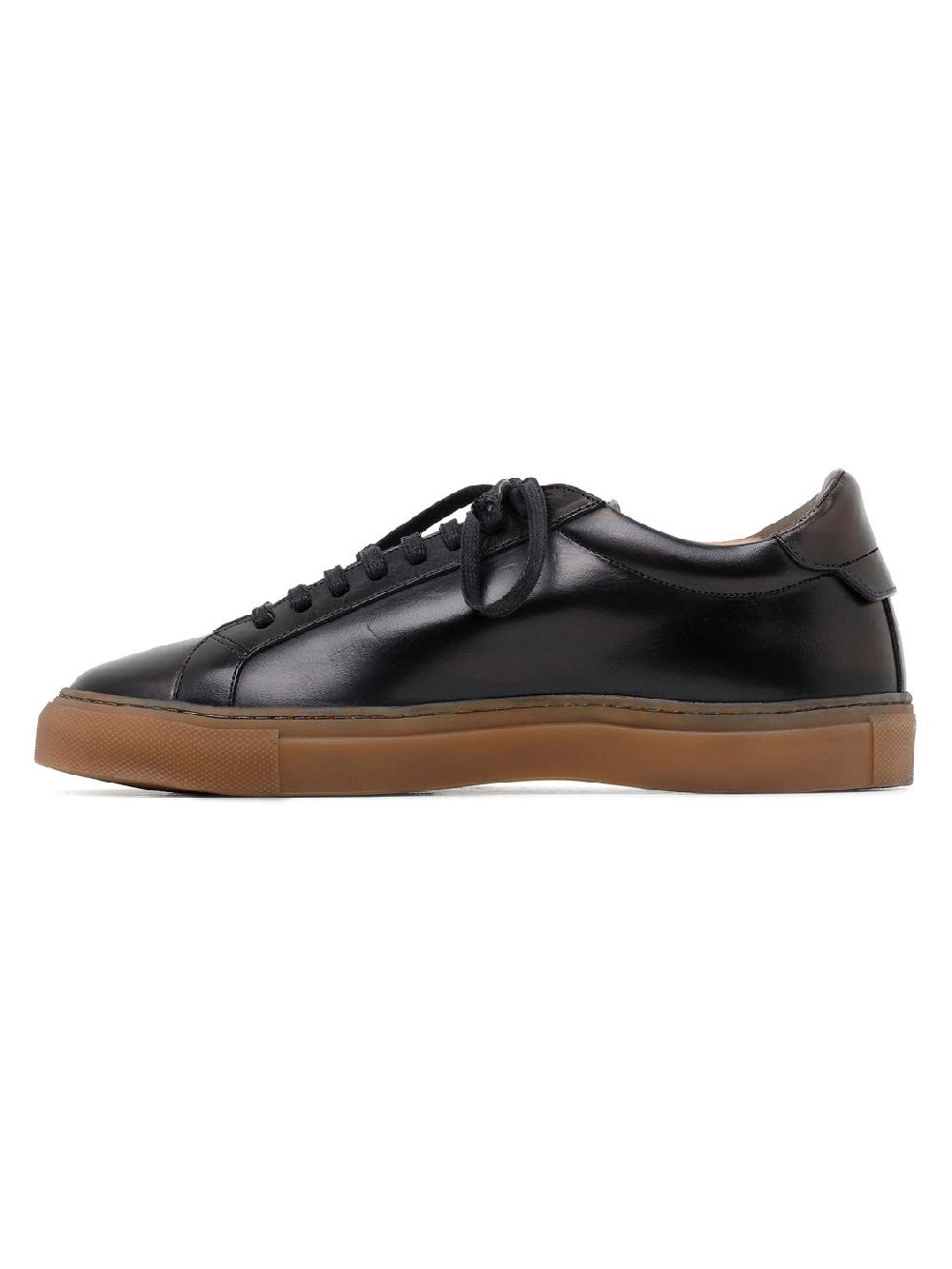 Silvano Sassetti Sneaker Romilly in pelle nera Presa