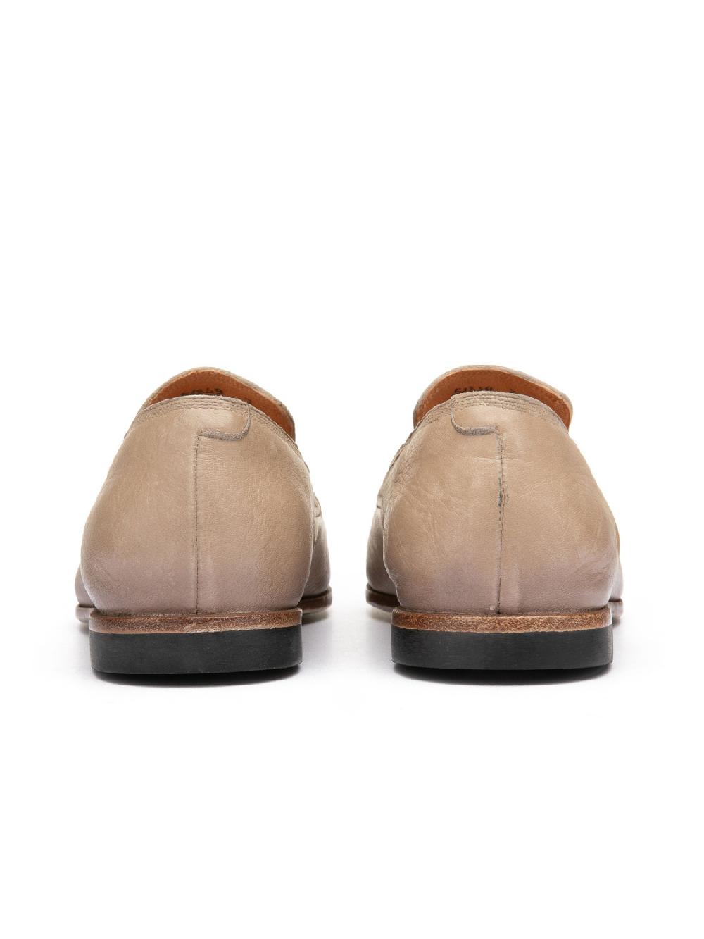 Silvano Sassetti Mocassini in pelle color crema Outlet