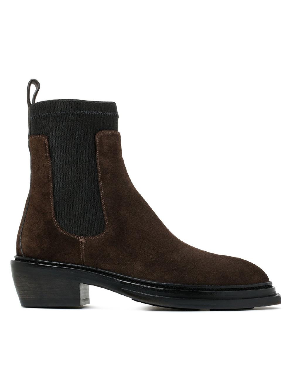 Silvano Sassetti Stivaletti in suede marrone scuro I Più Venduti