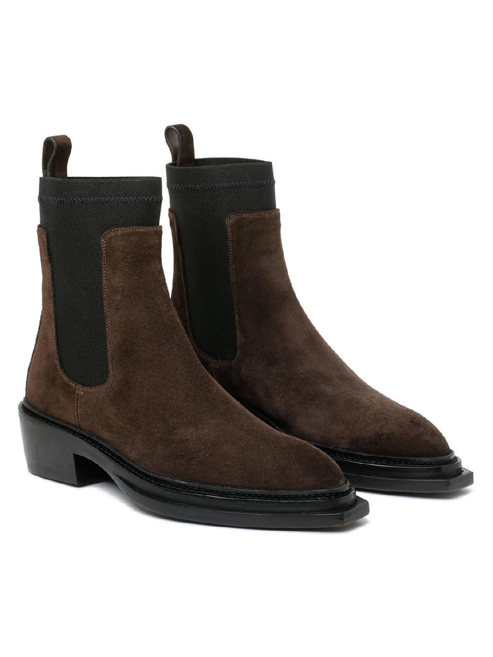 Silvano Sassetti Stivaletti in suede marrone scuro I Più Venduti