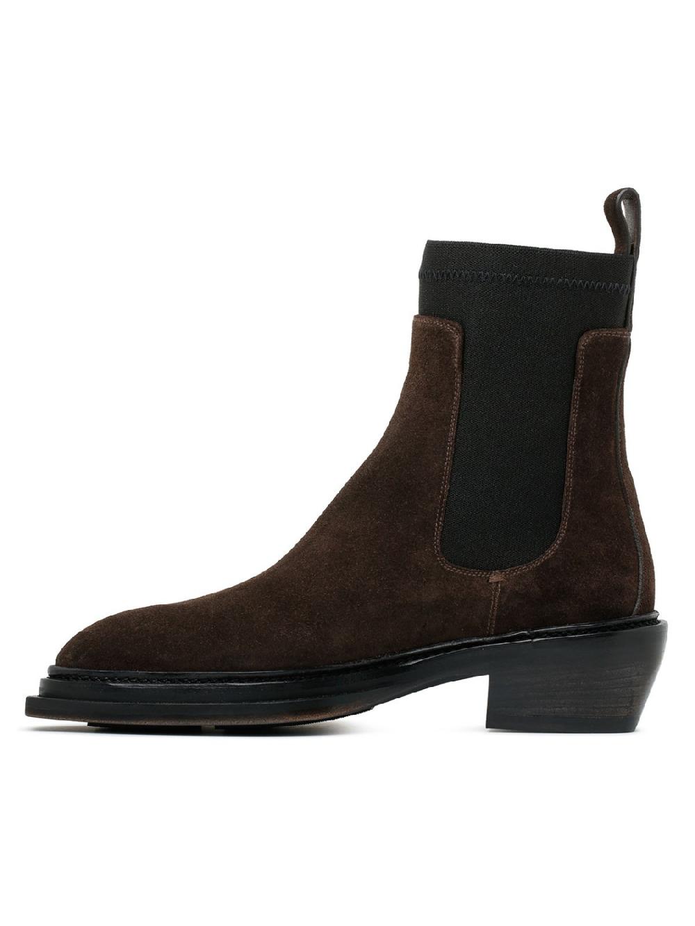 Silvano Sassetti Stivaletti in suede marrone scuro I Più Venduti