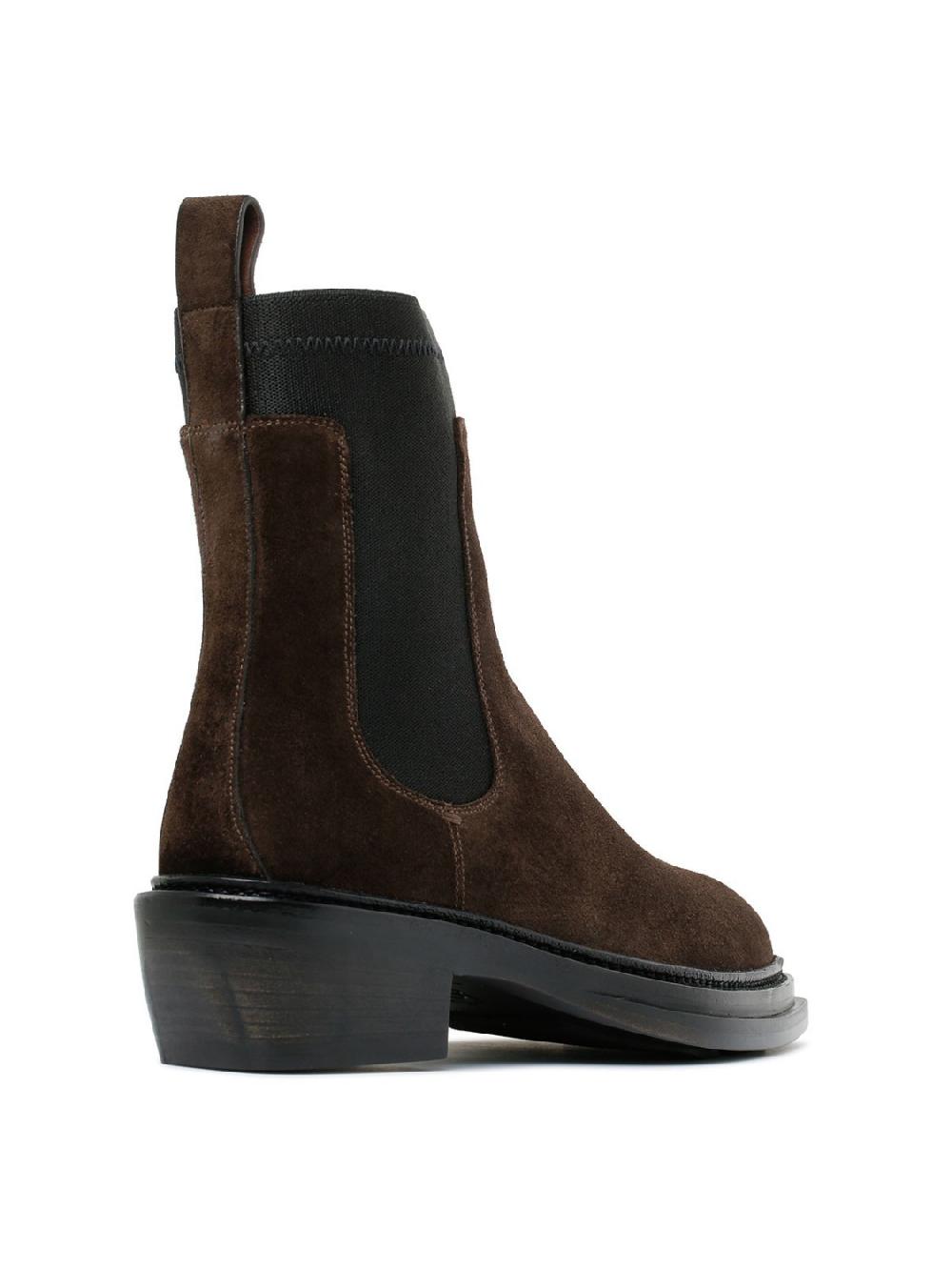 Silvano Sassetti Stivaletti in suede marrone scuro I Più Venduti