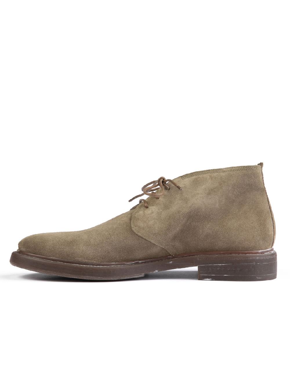 Silvano Sassetti Polacchini in suede color tortora 2025