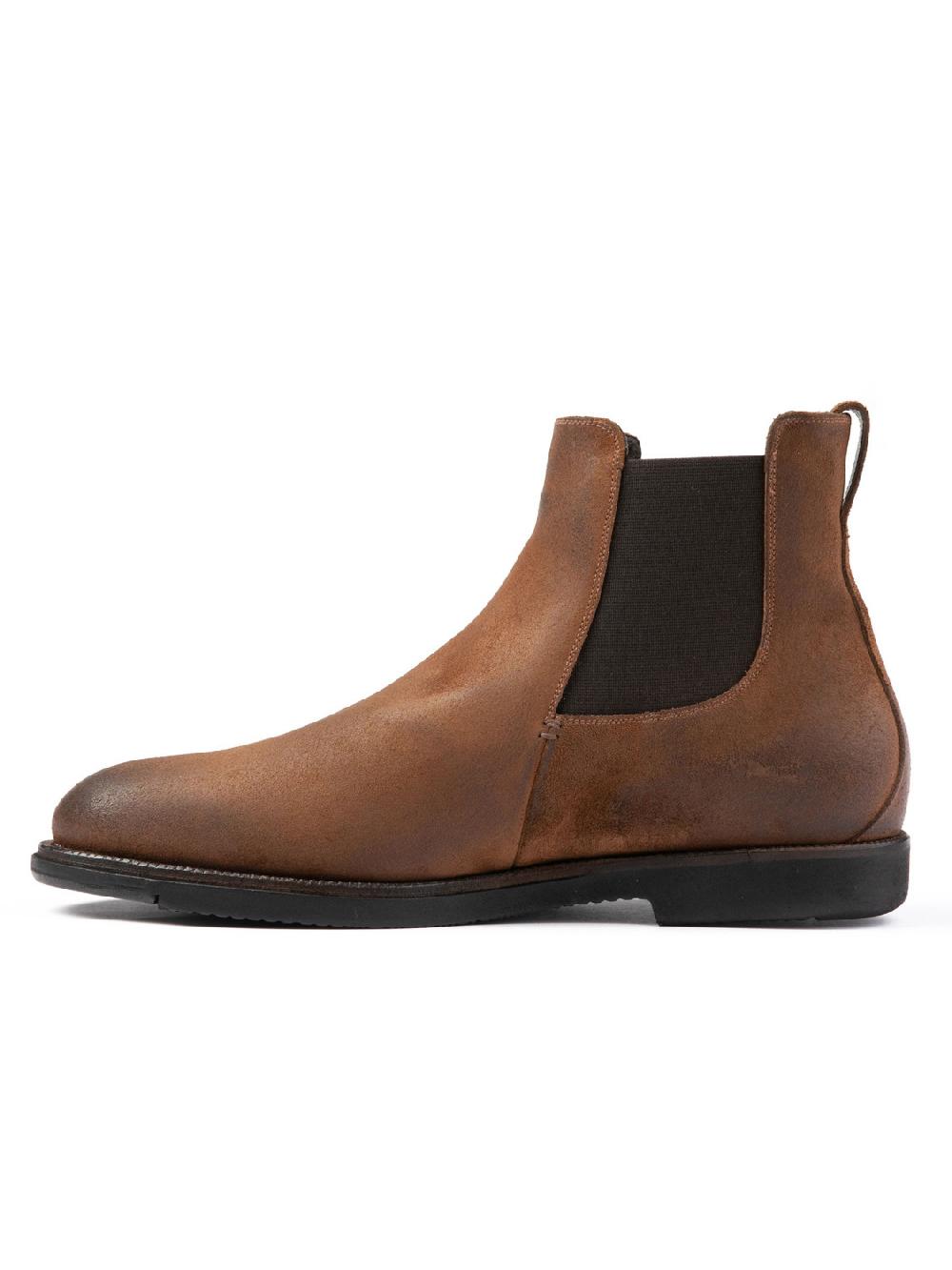 Silvano Sassetti Stivaletti in suede color brandy In Linea