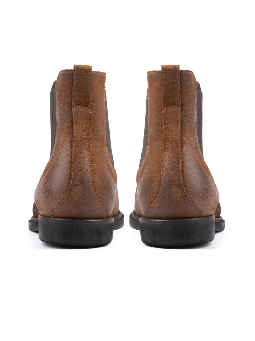 Silvano Sassetti Stivaletti in suede color brandy In Linea