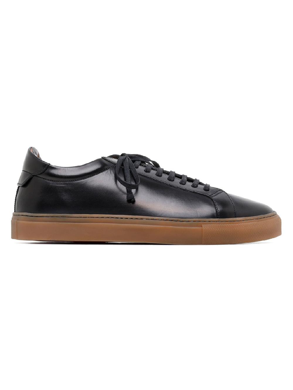 Silvano Sassetti Sneaker Romilly in pelle nera Vendita