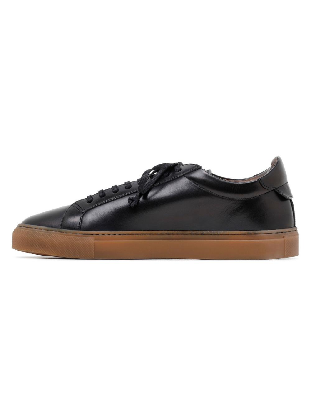Silvano Sassetti Sneaker Romilly in pelle nera Vendita