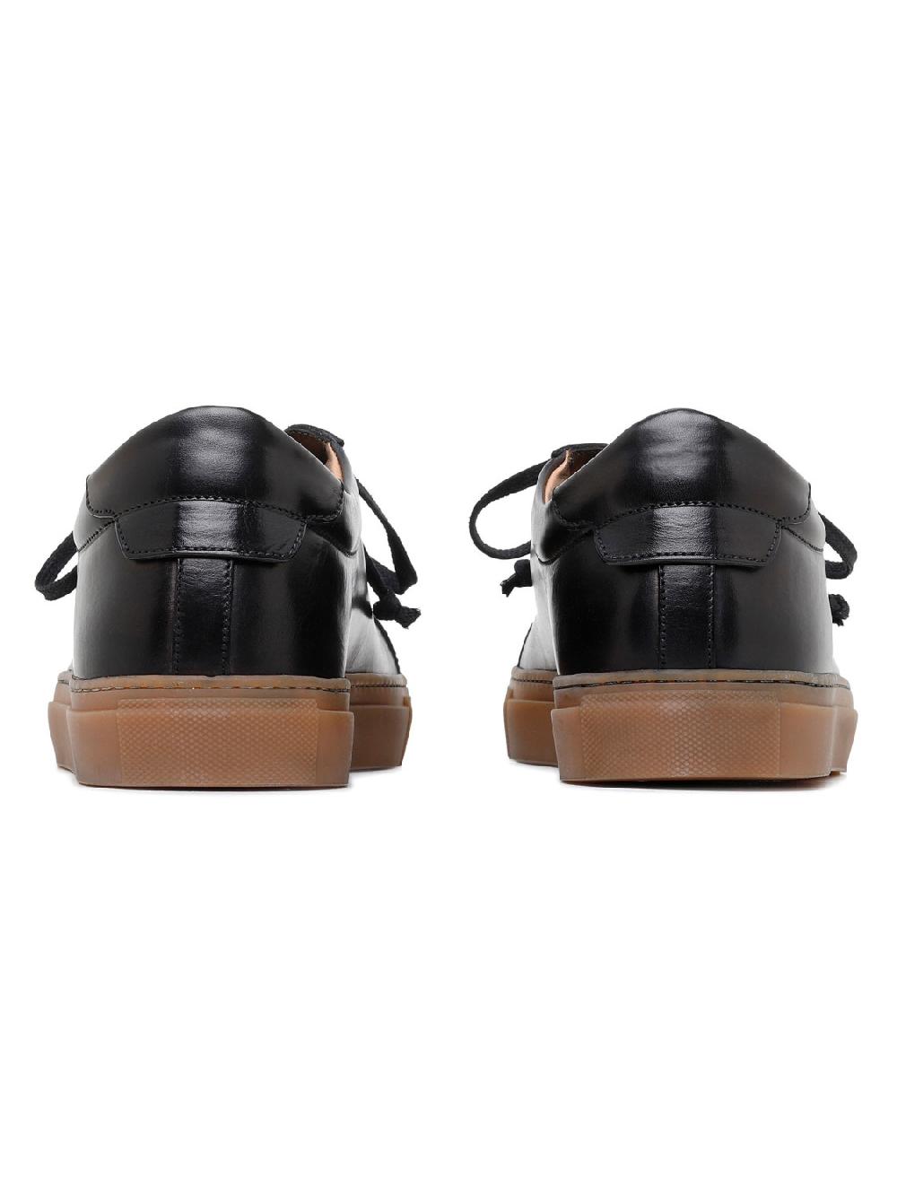 Silvano Sassetti Sneaker Romilly in pelle nera Vendita