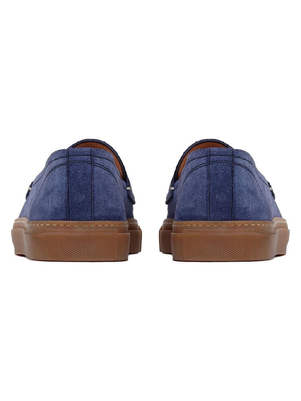 Silvano Sassetti Mocassini St. Tropez in camoscio blu Negozi Online