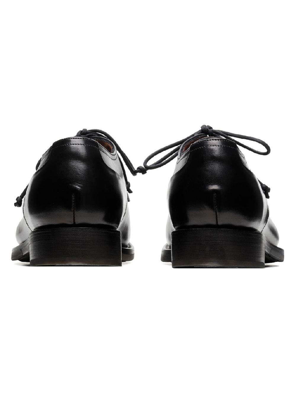 Silvano Sassetti Scarpe Derby Zurigo in pelle nera Consegna Veloce