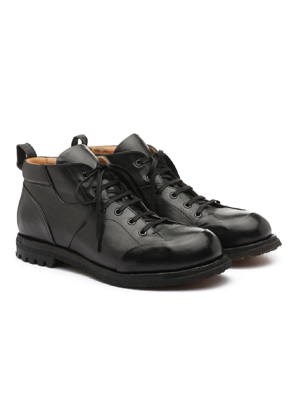 Silvano Sassetti Stivaletti in pelle nera Sconto