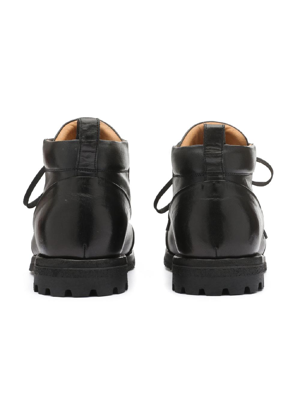 Silvano Sassetti Stivaletti in pelle nera Sconto
