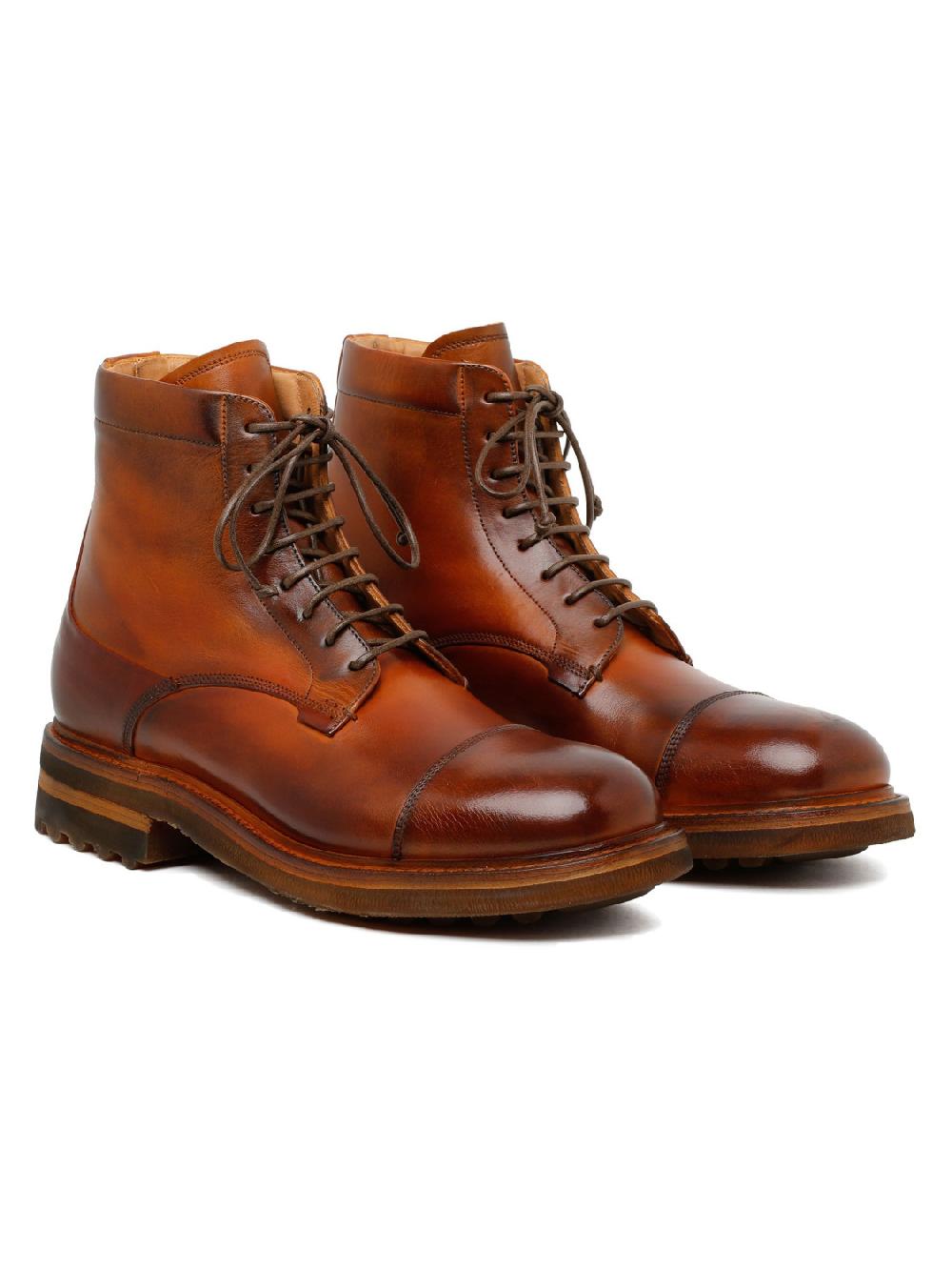 Silvano Sassetti Stivaletti St. Moritz in pelle color crema Outlet