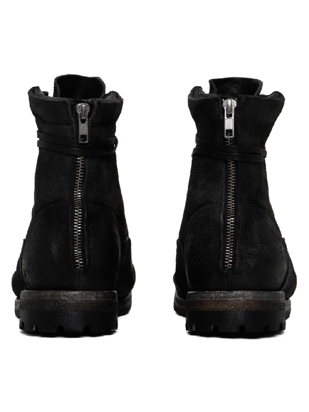 Silvano Sassetti Stivaletti in suede nero Saldi Di Fabbrica