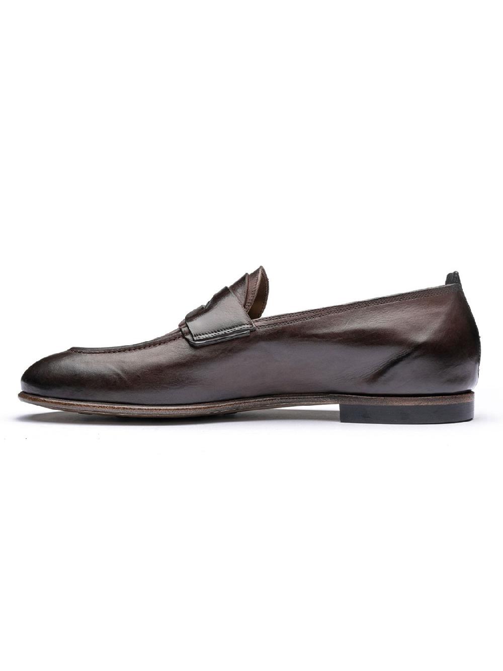 Silvano Sassetti Mocassini in pelle marrone 2025
