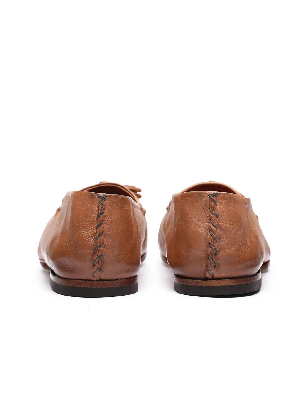 Silvano Sassetti Mocassini in pelle color brandy Promozione