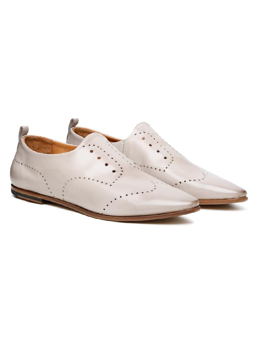Silvano Sassetti Slippers in pelle color crema Spedizione Gratuita