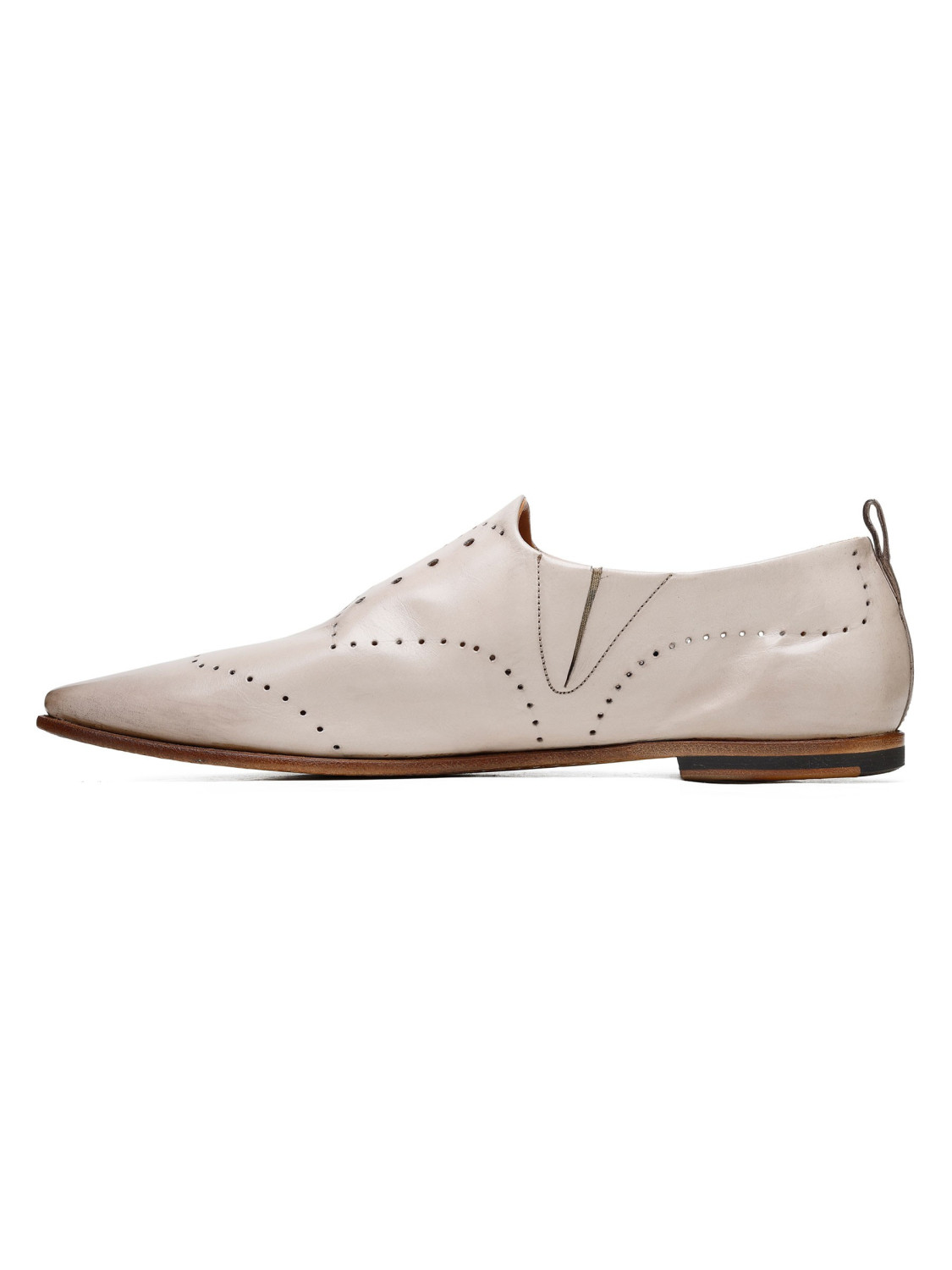 Silvano Sassetti Slippers in pelle color crema Spedizione Gratuita