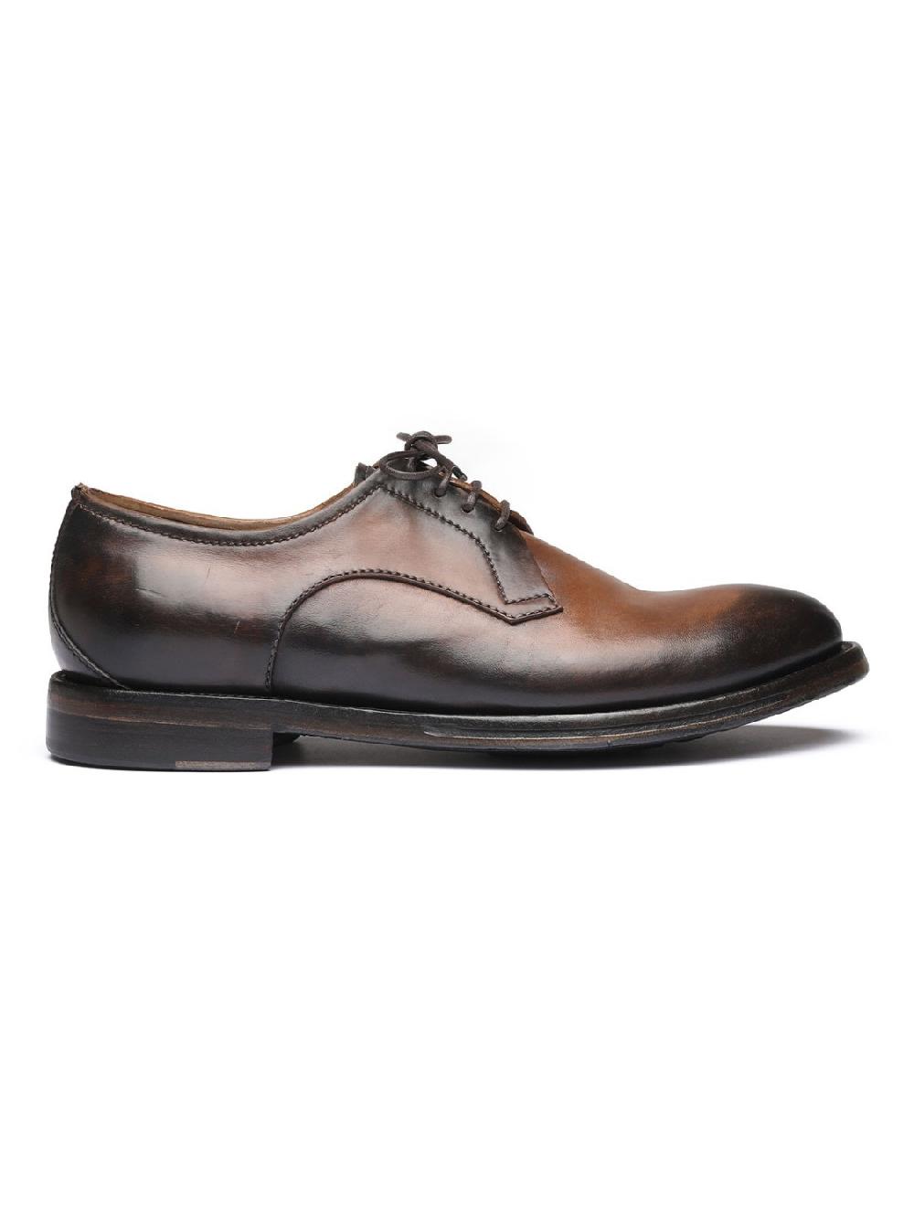 Silvano Sassetti Scarpe Derby in pelle marrone Prezzo Ridotto