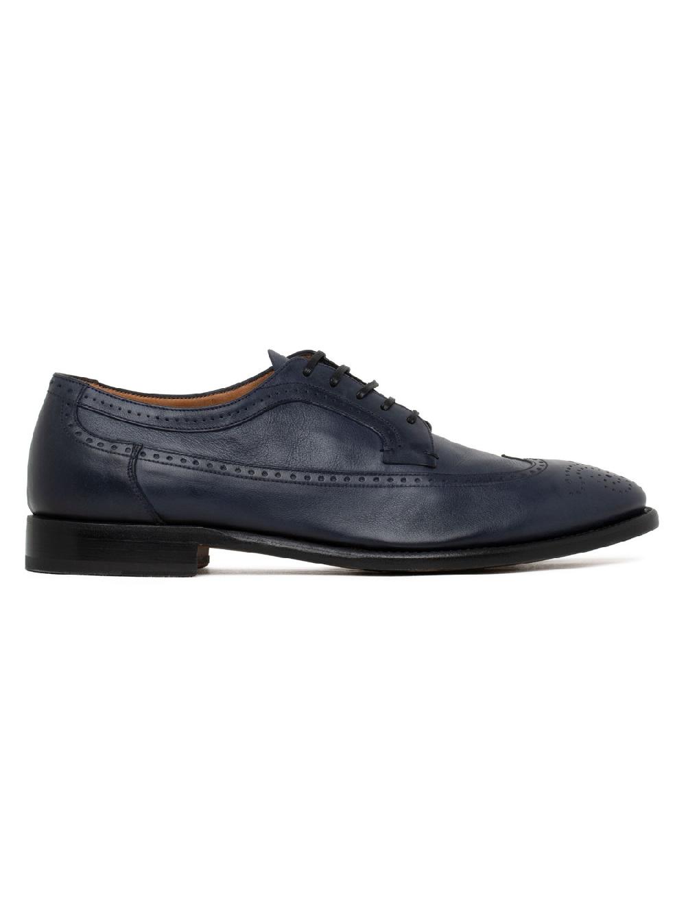Silvano Sassetti Scarpe Derby in pelle blu Novità