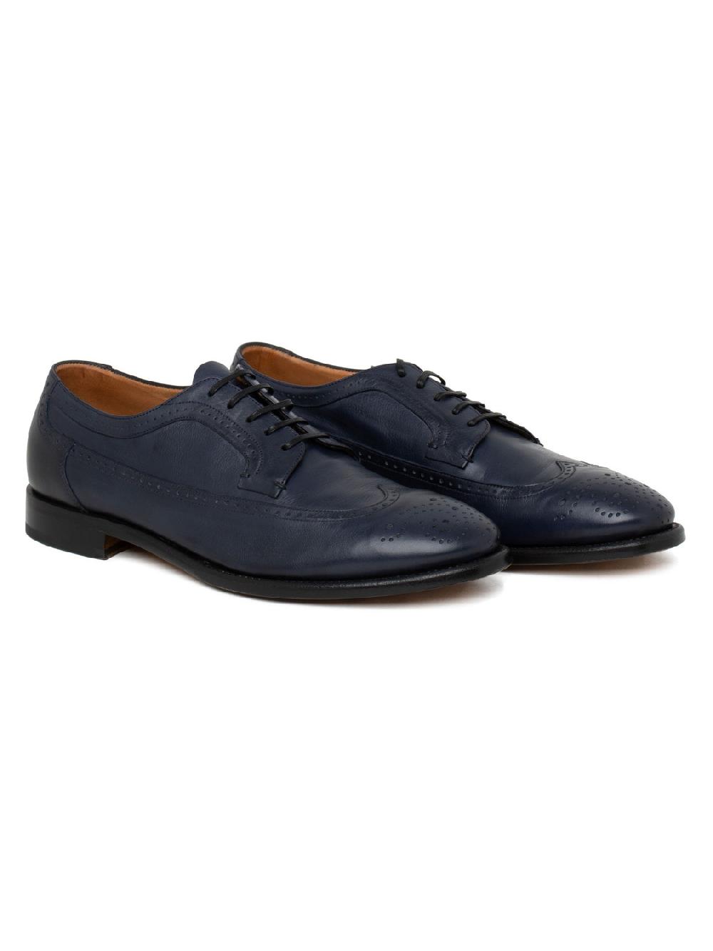 Silvano Sassetti Scarpe Derby in pelle blu Novità