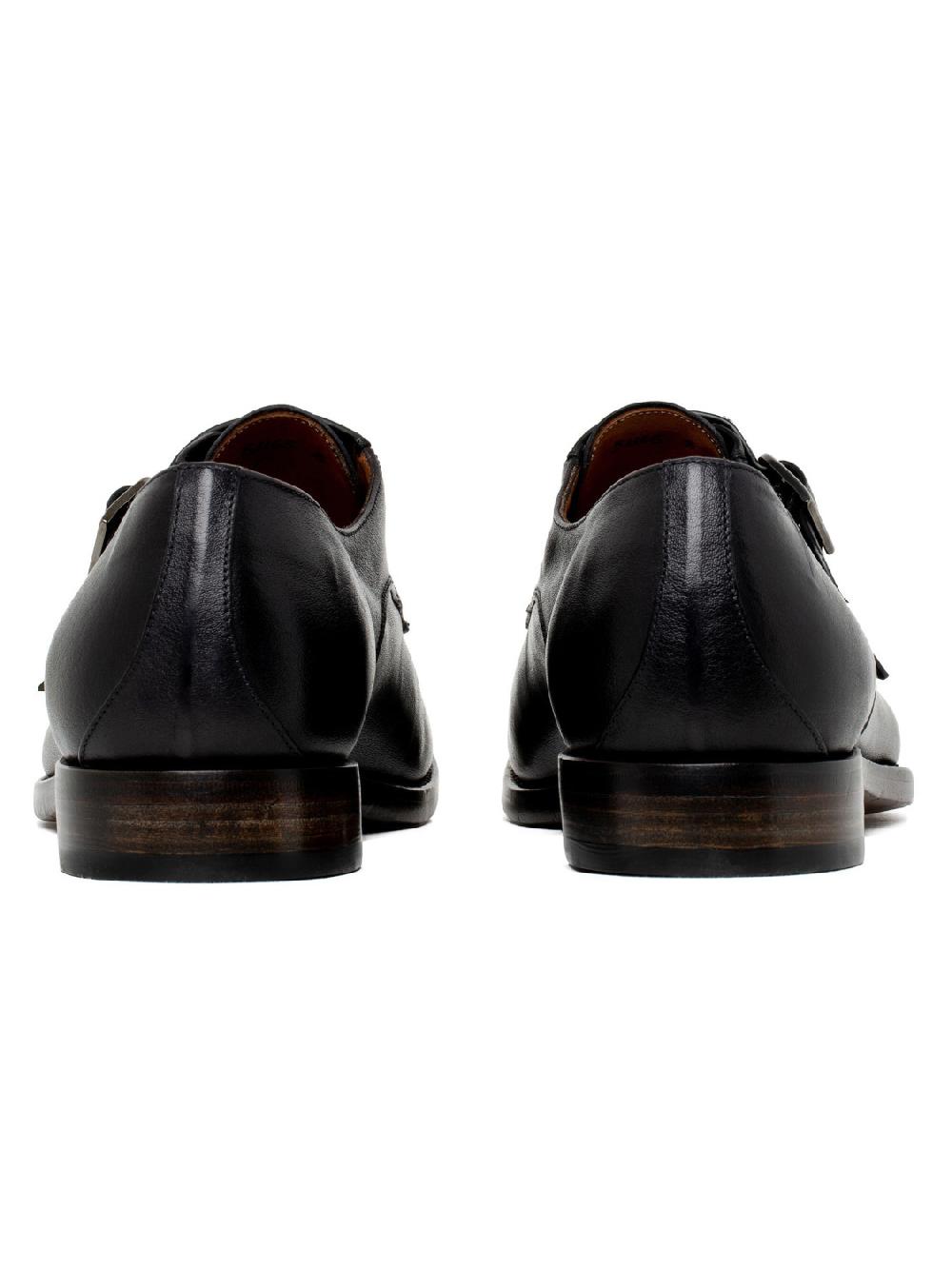 Silvano Sassetti Scarpe monk nere con doppia fibbia Presa