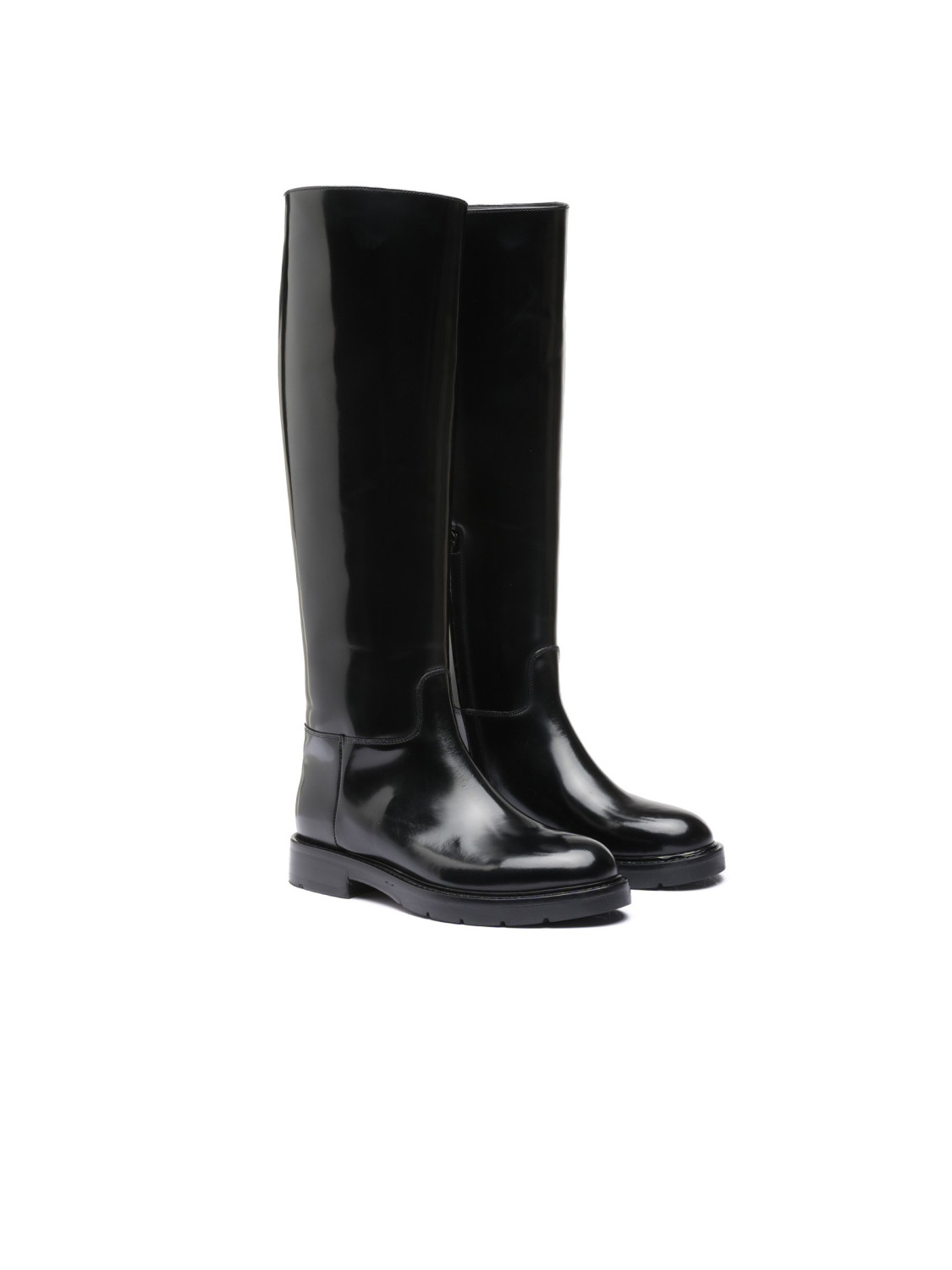 Silvano Sassetti Stivali Merini in pelle nera Sconto