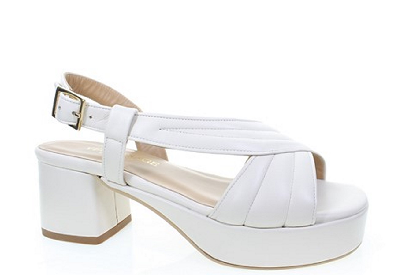 Soffice Sogno Sandalo in pelle con plateau Presa