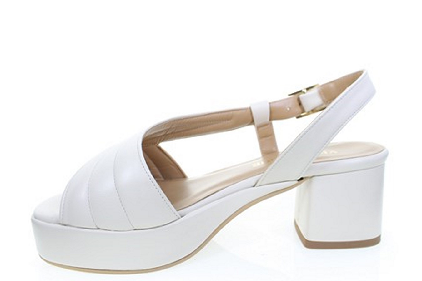 Soffice Sogno Sandalo in pelle con plateau Presa