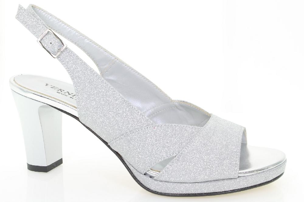Soffice Sogno Sandalo in tessuto glitter Nuova