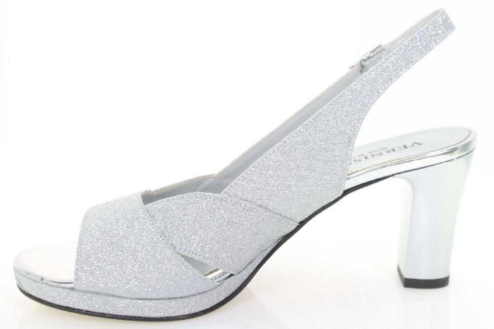 Soffice Sogno Sandalo in tessuto glitter Nuova