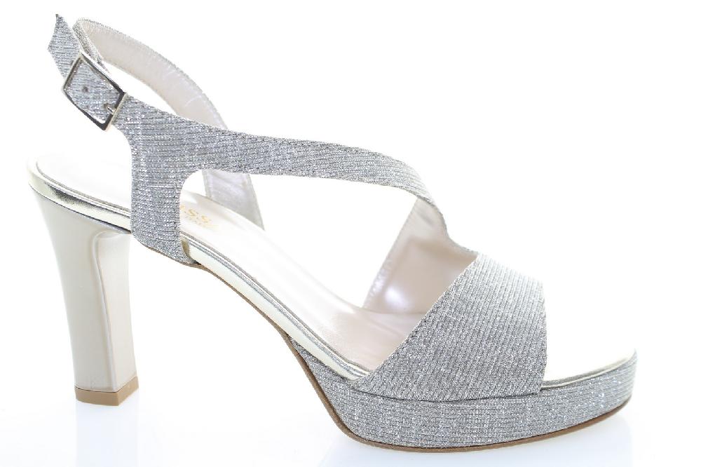 Soffice Sogno Sandalo in tessuto effetto glitter Saldi Di Fabbrica