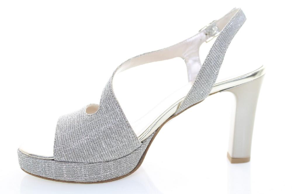 Soffice Sogno Sandalo in tessuto effetto glitter Saldi Di Fabbrica