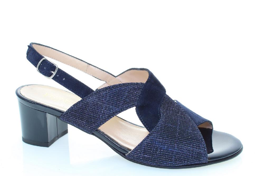 Soffice Sogno Sandalo in pelle scamosciata e tess Sconto