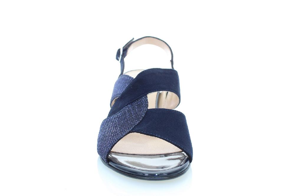 Soffice Sogno Sandalo in pelle scamosciata e tess Sconto