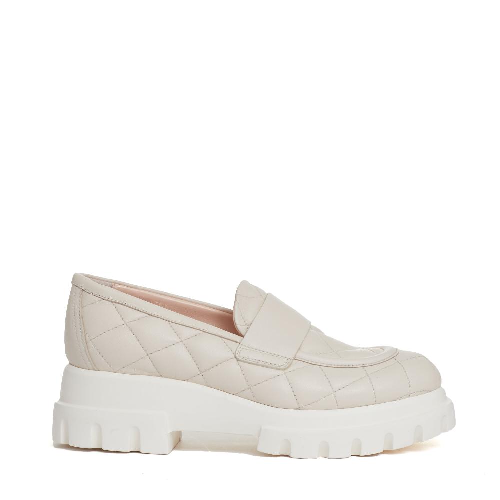 Sorelle Perego mocassino matelasse gesso Vendite Flash