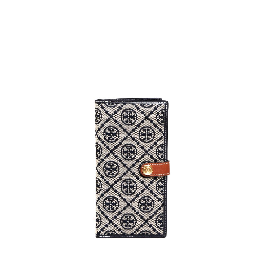 Sorelle Perego zip slim wallet tessuto logo blu Negozio
